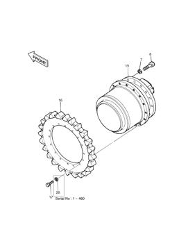 China 2108-1029 SPROCKET;DRIVE Doosan parts for sale