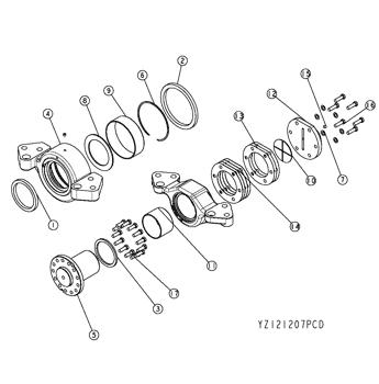 China R56298 Thrust Washer Deere parts 843K, 646, 740A, 646C, 643D, 444, 1200, RE68144, 444C, 1400, 644A, 644B, 444D, 644C, 643K, 444E, 743, 644D, 644E, 848H, 644G, 848HTJ, 740, 544, 544B, 544C, 743A, 544D, 544E, 544G, RE151971, 540E, 540G for sale