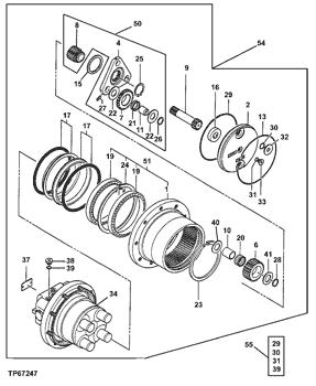 China 0748813 Thrust Washer Deere parts 35G, 35D, 27D, 27C, 27ZTS for sale