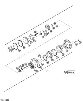 China 0799817 Thrust Washer Deere parts 17D, 17ZTS for sale