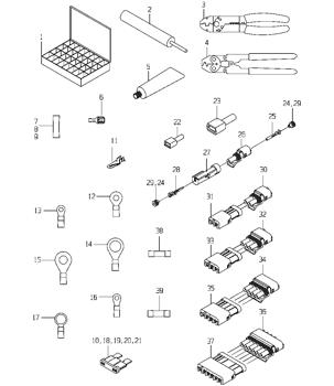 China 0360005236 Electrical Connector Assy Deere parts 2254, 1850 for sale