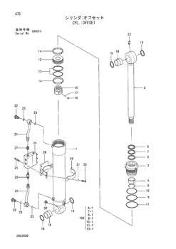 China 0863507 ADAPTER Hitachi parts ZX75UR for sale