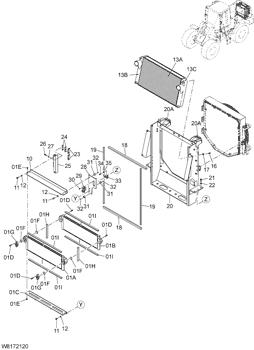 China 263J2-17081 COOLER;OIL CORE Hitachi parts ZW310, ZW310-A, ZW310-HCMF for sale