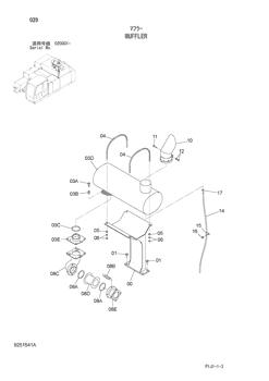 China 4638628 MUFFLER Hitachi parts PZX450-HCME, ZX450-3, ZX450-3F, ZX470H-3, ZX470H-3-HCMC, ZX470H-3F, ZX470R-3, ZX470R-3F, ZX500LC-3, ZX500LC-3F, ZX520LCH-3, ZX520LCH-3F, ZX520LCR-3, ZX520LCR-3F for sale