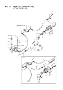 China 26487-62101 TEE Hitachi parts LX110-7 for sale