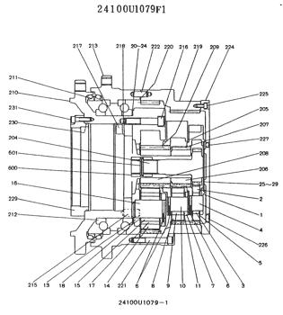 China 24100U1079R300 REPAIR KIT CONSISTS OF ITEM 13-18 Kobelco parts for sale