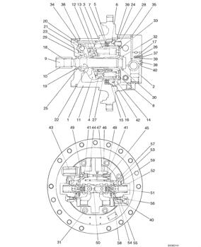 China YN15V00017S062 RING Kobelco parts ED150, SK200SRLC-1S, SK200SR, SK200LC-6ES, SK200SRLC, SK200SR-1S, ED160 BLADE, SK200-6ES for sale