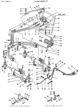 China 24100J10253F1 HYD LINES, STEERING, Serial Range: RJ.1004-RJ.1052 Kobelco parts LK850 for sale