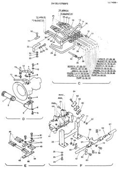 China 24100J10755F3 HYD LINES,UPP Kobelco parts K909LC, MD240BLC for sale