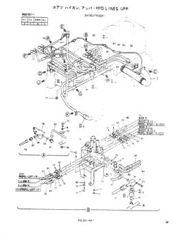 China 24100J17032F1 HYD LINES, UPP Kobelco parts SK100 for sale