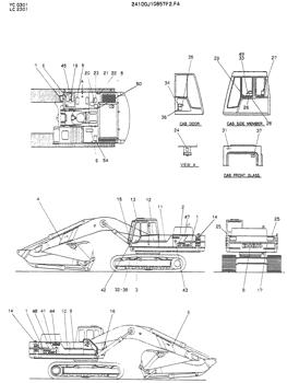 China 24100J10857F4 LABEL,NAME-PLATE,(STD) Kobelco parts K912LC, K912 for sale