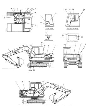 China 24100J10935F1 LABEL Kobelco parts K903 for sale