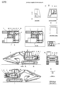 China 24100J11022F4 LABEL, NAME-PLATE Kobelco parts K904L, K904 for sale