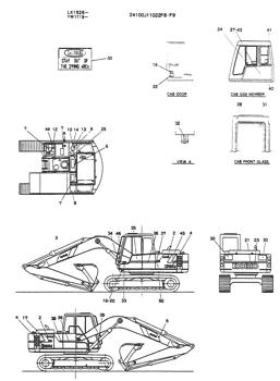 China 24100J11022F8 LABEL, NAME-PLATE Kobelco parts K904L, K904 for sale