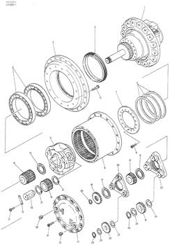 China 2401001F24 SHAFT,KID Kobelco parts K907CLC, K907C for sale