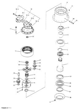 China 2401N461 SHAFT, PINION Kobelco parts for sale