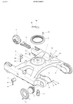 China 24100N5444F1 ROLLER Kobelco parts K903 for sale