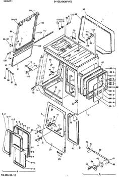 China 24100J6436S91 GLASS Kobelco parts MD300LC, MD400LC, MD180LC for sale