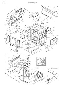 China 24278422 GLASS Kobelco parts K905, K905LC for sale