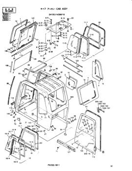 China 2427R1179 GLASS Kobelco parts SK300, SK300LC for sale