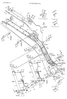 China 2411T1445 KIT, LABEL Kobelco parts K916, K916LC for sale