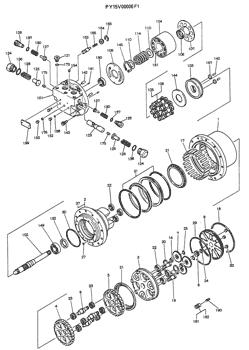 China PY15V00006S021 BALL BEARING Kobelco parts SK45SR for sale