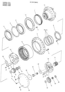 China 2425R211 BALL BEARING Kobelco parts K907LC, K907, MD200BLC for sale