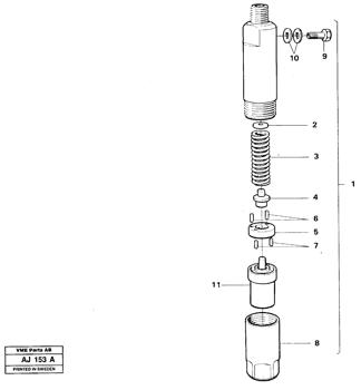 China VOE11032785 Injector Volvo.Heavy parts A20C, A20C VOLVO BM, A25C, A25C VOLVO BM, EC280, L120B VOLVO BM, L120C, L120C VOLVO BM, L120D for sale