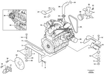 China RM54477112 V-belt Volvo.Heavy parts for sale