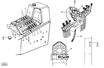 China CH73192 Switch Volvo.Heavy parts G700 MODELS, G700B MODELS for sale