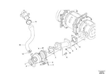 China VOE16677902 Turbocharger Volvo.Heavy parts EC60E, ECR58D, ECR88D for sale