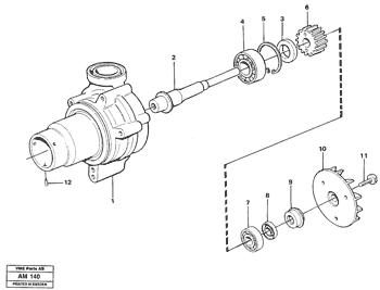 China VOE1556330 Water pump Volvo.Heavy parts L330C, L330C VOLVO BM for sale