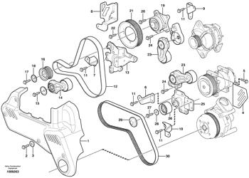 China VOE21422767 Belt tensioner Volvo.Heavy parts A25D, A25E, A30D, A40F/G, A40F/G FS, A45G, A45G FS, A60H, EC750D, EC750E, EC950E, FB2800C, FBR2800C for sale