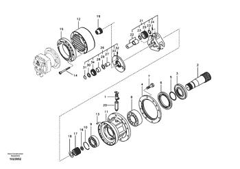 China VOE14640027 Bearing Volvo.Heavy parts EC200B, EC200D, EC210, EC210B, EC210C, EC210D, EC220D, EC235C, EC235D, EC460, EC460B, EC460C, EC460CHR, EC480D, EC480DHR, EC480E, EC480EHR, EW170, EW170 & EW180, FC2121C, FC2421C, PL4608, PL4611, ... for sale