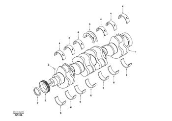 China SA3917320 Crankshaft Volvo.Heavy parts for sale