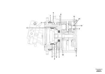 China RM13494539 Brake disc kit Volvo.Heavy parts SD100/SD105, SD115, SD115B/SD135B, SD115D/SD115F, SD116DX/SD116F, SD122, SD130/D/DX/F, SD135, SD160/SD190/SD200 for sale