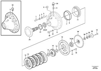 China CH89301 Brake Housing Volvo.Heavy parts G700 MODELS, G700B MODELS for sale