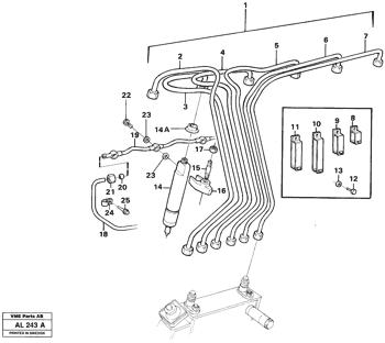 China VOE11030783 Injector Volvo.Heavy parts L70B/L70C VOLVO BM, L70C for sale