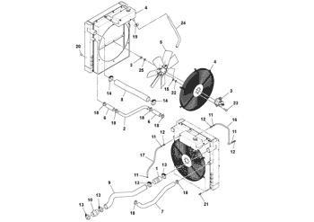 China RM13845987 Fan Volvo.Heavy parts PF6110, PF6160/PF6170 for sale