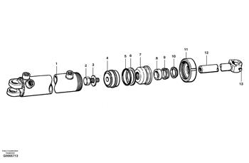 China CH89072 Piston rod Volvo.Heavy parts G700 MODELS for sale