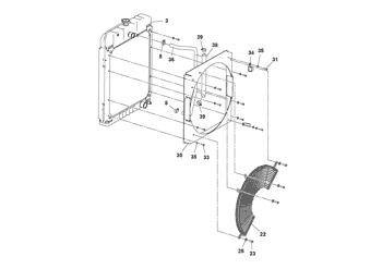 China RM13234497 Fan guard Volvo.Heavy parts DD126HF, DD90/DD90HF for sale