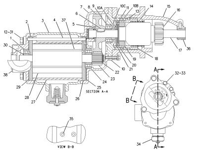 China 1055081 STARTING MOTOR GP-AIR Caterpillar parts 3176B, 3176C, 3196, 3406B, 3406C, 3406E, 3408, 3408C, 3408E, 3456, C-10, C-12, C-15, C-16, C-9, C11, C12, C13, C15, C18, C9, CX31-C13I, CX31-C15I, CX31-C9I, CX35-P800, TH31-E61, TH35-C11I, TH35-C13I, ... for sale