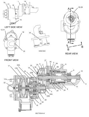 China 2463274 STARTING MOTOR GP-AIR Caterpillar parts C15, C18, C9, CX31-C18I, CX35-C18I for sale