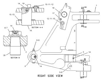 China 1076697 PIN AS Caterpillar parts 424D, 428B, 428C, 428D, 432D, 438B, 438C, 438D, 442D for sale