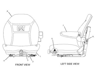 China 228-7830: Seat Assembly (Adjustable) Caterpillar for sale