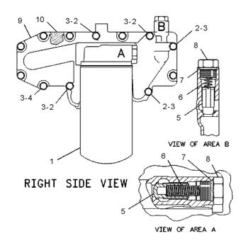 China 1169924 FILTER-ENGINE OIL Caterpillar parts 3116, 3126 for sale