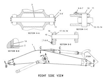 China 1066838 PIN AS Caterpillar parts 350, 350 L, 365B, 375, 375 L, 5080 for sale