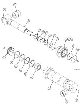 China 1163516 NUT-SELF LOCKING Caterpillar parts 312D2, 350, 350 L, 365B, 365B II, 365C, 365C L, 375, 375 L, 385B, 385C, 385C FS, 385C L, 385C L MH, 390D, 390D L, 390F L, 5080, 5090B for sale