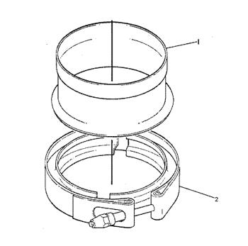 China 1W2431 CLAMP-BAND Caterpillar parts 120K, 120K 2, 12K, 12M, 140G, 140H, 140K, 140K 2, 140M, 143H, 14H, 160H, 160K, 160M, 163H, 2864C, 30/30, 3116, 3126, 3126B, 3126E, 3176B, 3208, 322C, 322C FM, 324D, 324D FM, 324D FM LL, 324D L, 324D L... for sale