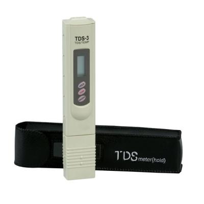 China Digital LCD TDS Meter Waterfilter Waterfilter Aluminum + Synthetic Wood Tester For Measuring TDS3/TEMP/PPM for sale